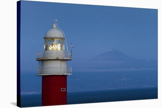 Spain, Faro Punta De San Cristobal Lighthouse-Walter Bibikow-Stretched Canvas