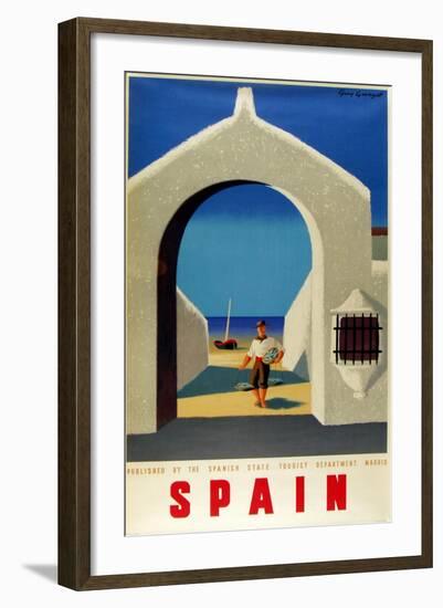 Spain Fisherman-null-Framed Giclee Print