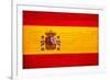 Spain Flag Design with Wood Patterning - Flags of the World Series-Philippe Hugonnard-Framed Art Print