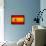 Spain Flag Design with Wood Patterning - Flags of the World Series-Philippe Hugonnard-Framed Stretched Canvas displayed on a wall