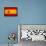 Spain Flag Design with Wood Patterning - Flags of the World Series-Philippe Hugonnard-Framed Stretched Canvas displayed on a wall