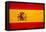 Spain Flag Design with Wood Patterning - Flags of the World Series-Philippe Hugonnard-Framed Stretched Canvas