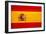 Spain Flag Design with Wood Patterning - Flags of the World Series-Philippe Hugonnard-Framed Art Print