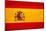 Spain Flag Design with Wood Patterning - Flags of the World Series-Philippe Hugonnard-Mounted Art Print