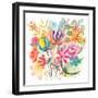 Spain Floral Bouquet 1-Kerstin Stock-Framed Art Print