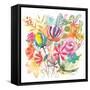 Spain Floral Bouquet 1-Kerstin Stock-Framed Stretched Canvas