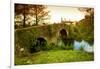 Spain, Galicia, an Old Bridge on the Camino Di Santiago-Ken Scicluna-Framed Premium Photographic Print