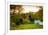 Spain, Galicia, an Old Bridge on the Camino Di Santiago-Ken Scicluna-Framed Photographic Print