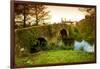 Spain, Galicia, an Old Bridge on the Camino Di Santiago-Ken Scicluna-Framed Photographic Print