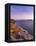 Spain, Galicia, Cangas, Yacht Sailing in Sea at Dusk-Shaun Egan-Framed Stretched Canvas