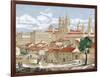 Spain. Galicia. Santiago De Compostela. Engraving-null-Framed Giclee Print