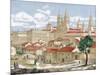 Spain. Galicia. Santiago De Compostela. Engraving-null-Mounted Giclee Print