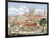 Spain. Galicia. Santiago De Compostela. Engraving-null-Framed Giclee Print