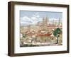 Spain. Galicia. Santiago De Compostela. Engraving-null-Framed Giclee Print