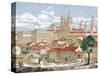 Spain. Galicia. Santiago De Compostela. Engraving-null-Stretched Canvas