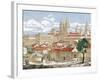 Spain. Galicia. Santiago De Compostela. Engraving-null-Framed Giclee Print