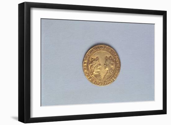 Spain, Gold Coin with Ferdinand and Isabella, Recto-null-Framed Giclee Print