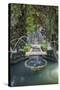 Spain, Granada. A Fountain in the gardens of the Alhambra Palace.-Julie Eggers-Stretched Canvas