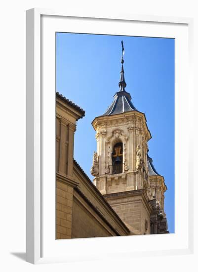 Spain, Granada. Bell tower of the Church of San Justo y Pastor.-Julie Eggers-Framed Photographic Print