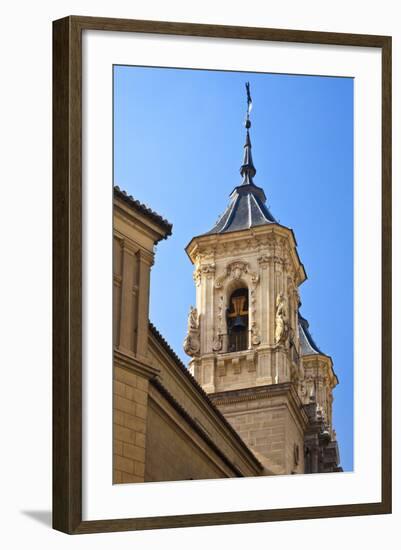 Spain, Granada. Bell tower of the Church of San Justo y Pastor.-Julie Eggers-Framed Photographic Print