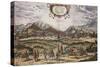 Spain, Granada, View of Granada by Georg Braun, 1594-null-Stretched Canvas