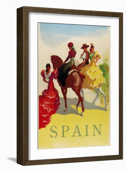 Spain Horses-null-Framed Giclee Print