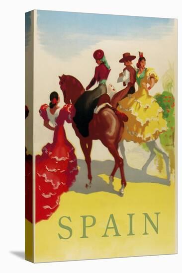 Spain Horses-null-Stretched Canvas