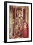 Spain, Jativa Cathedral, Borgia Triptych, Panel with Ildefonso and Cardinal Alfonso Borgia-Jacomart Baco-Framed Giclee Print