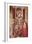 Spain, Jativa Cathedral, Borgia Triptych, Panel with Ildefonso and Cardinal Alfonso Borgia-Jacomart Baco-Framed Giclee Print