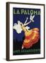 Spain - La Paloma - Anis Aguardiente Promotional Poster-Lantern Press-Framed Art Print