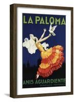 Spain - La Paloma - Anis Aguardiente Promotional Poster-Lantern Press-Framed Art Print