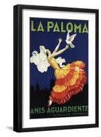 Spain - La Paloma - Anis Aguardiente Promotional Poster-Lantern Press-Framed Art Print