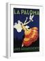 Spain - La Paloma - Anis Aguardiente Promotional Poster-Lantern Press-Framed Art Print