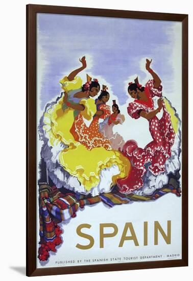 Spain Ladies-null-Framed Giclee Print