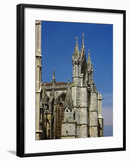 Spain, Leon, Cathedral, 13th Century, Gothic Style, Exterior, Detail-null-Framed Giclee Print
