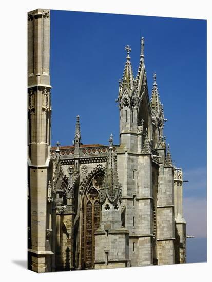 Spain, Leon, Cathedral, 13th Century, Gothic Style, Exterior, Detail-null-Stretched Canvas