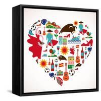 Spain Love-Marish-Framed Stretched Canvas
