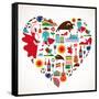 Spain Love-Marish-Framed Stretched Canvas