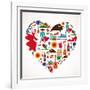 Spain Love-Marish-Framed Art Print