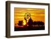 Spain, Madrid, Airport, Barajas, Viewpoint, Monument, Sunset-Chris Seba-Framed Photographic Print