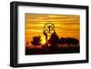 Spain, Madrid, Airport, Barajas, Viewpoint, Monument, Sunset-Chris Seba-Framed Photographic Print