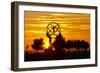 Spain, Madrid, Airport, Barajas, Viewpoint, Monument, Sunset-Chris Seba-Framed Photographic Print