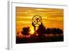 Spain, Madrid, Airport, Barajas, Viewpoint, Monument, Sunset-Chris Seba-Framed Photographic Print