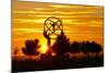 Spain, Madrid, Airport, Barajas, Viewpoint, Monument, Sunset-Chris Seba-Mounted Photographic Print