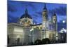 Spain, Madrid, Cathedral Nuestra Senora De Alpudena, Twilight-Chris Seba-Mounted Photographic Print