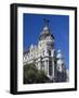 Spain, Madrid, Centro Area, Metropolitan Building-Walter Bibikow-Framed Photographic Print