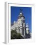 Spain, Madrid, Centro Area, Metropolitan Building-Walter Bibikow-Framed Photographic Print