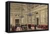 Spain. Madrid. Conference Hall of the Chamber of Deputies. 19th Century. Colored.-null-Framed Stretched Canvas