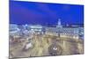 Spain, Madrid, Looking Down on Puerta Del Sol at Twilight-Rob Tilley-Mounted Photographic Print