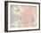 Spain: Madrid Map, C1920-null-Framed Giclee Print